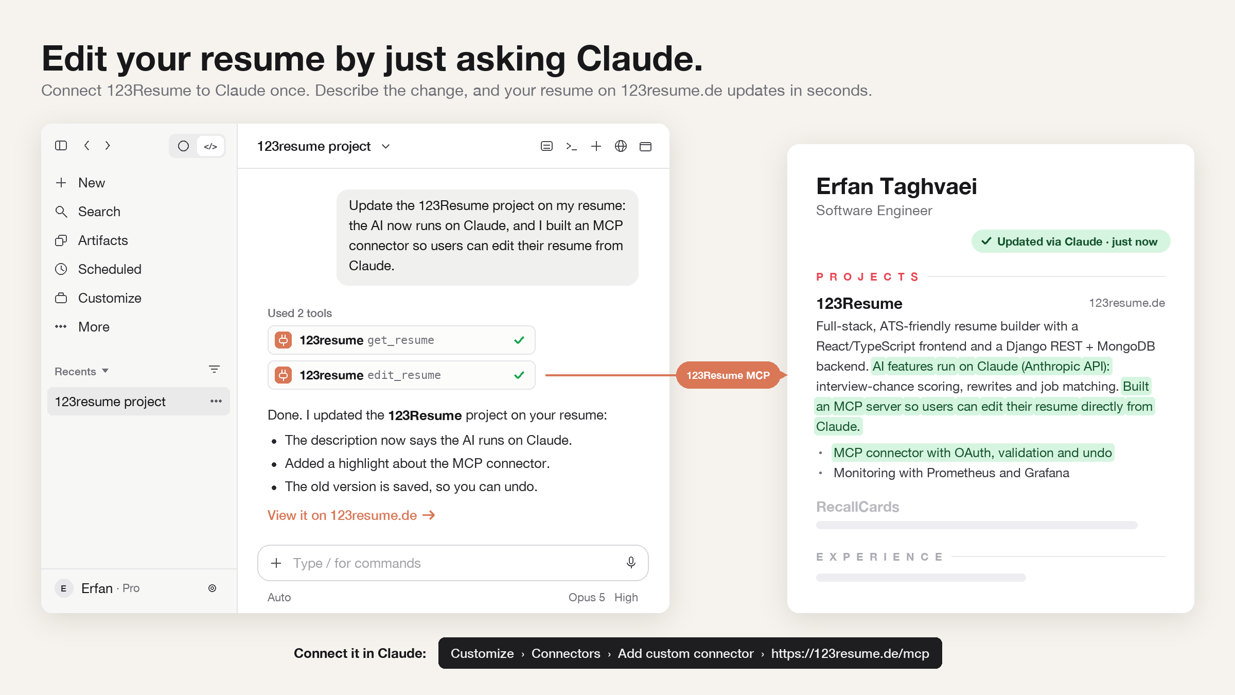 Featured image for blog post: How to Edit Your Resume Just by Asking Claude (Step-by-Step Guide) about AI Tools on 123Resume